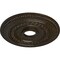 Ekena Millwork Oldham Ceiling Medallion (Canopies up to 8 5/8"), 18"OD x 3 3/8"ID x 7/8"P, Stone Hearth Crackle CM18OL1SHC - alternate 3